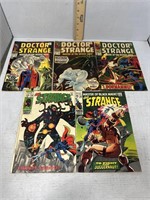 Five 12- and 15-Cent Doctor Strange Marvel Comic