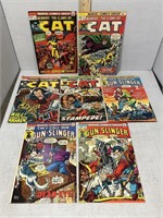 Seven 20-cent Marvel Comic Books including Tex