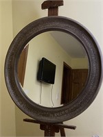 35" Round Beveled Glass Mirror