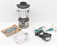 GE Camp Lantern, Head Flashlight, Drinking Tube...