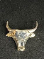 Costume Southwestern Bullhead steer brooch lobel