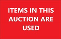 ITEMS ARE PREVIOUSLY USED