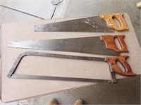 Meat Saw + (2) Hand Saws