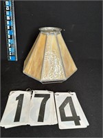 Leaded glass shade 9 ½” X 11”