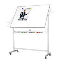 Mobile Whiteboard with Stand, 48x 36 Inch Double