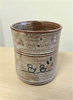 Owens Pottery Cup w/ Ducks 3 1/4" Tall
