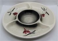 Lane art pottery tidbit server