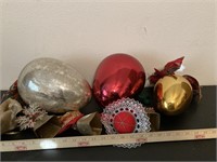 Oversized Christmas ornaments