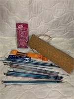 Knitting Needles With Cork Case