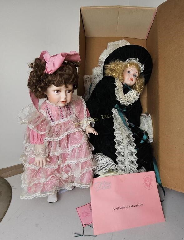 Large Design Debut Porcelain Doll & Other Doll