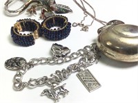 Group of Sterling Sliver & Costume Jewelry