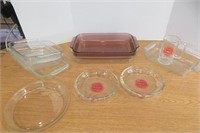 Pyrex Baking Pans & Indiana Dunkirk Glass Lot