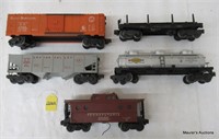 5 Lionel Freight Cars, Tattered OB (No Ship)