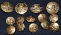 14 Antique Brass Buttons The Toronto Hunt 1 Lot