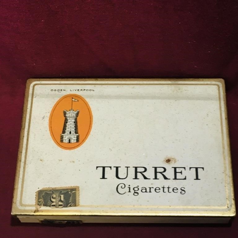 Turret Cigarettes Tin (Vintage)