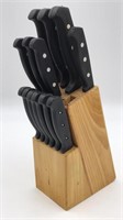 13 Kitchen Knives In Knife Block By Cook At Home