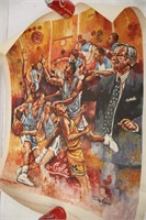 NCAA Men's Basketball 1993 Final Print 34" x 26"