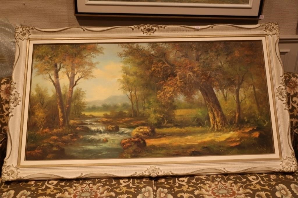 framed oil painting