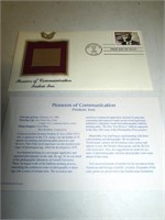 Pioneers of Communication - Frederic Ives - 22kt