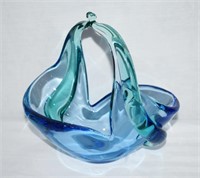 Mid Century Free Form Art Glass Bonbon