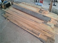 Quantity of mixed hardwood boards 200+ bft, 6-8ftL