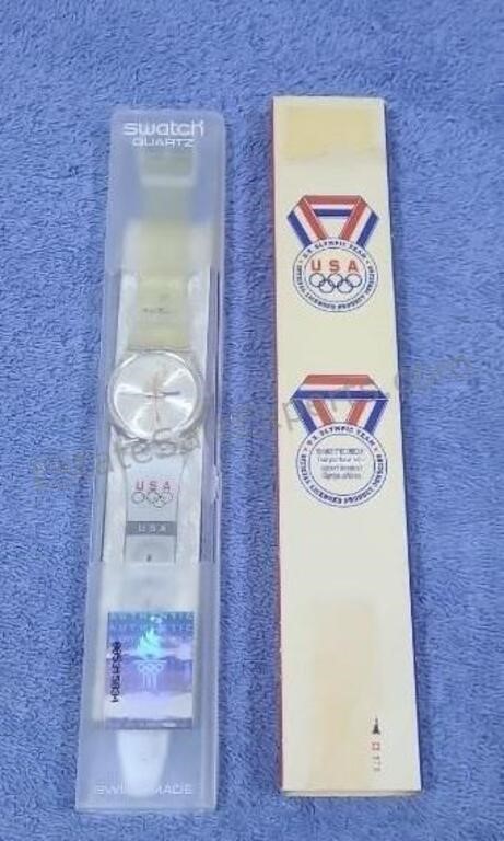Olympic Swatch wristwatch.