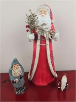 Set of 3 Santa Figurines- see pictures
