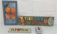 Hawaiiana signs, art and game