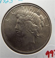 1923-D Peace Silver dollar.