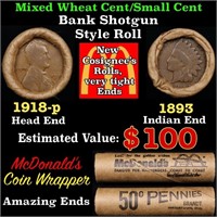 Small Cent Mixed Roll Orig Brandt McDonalds Wrappe