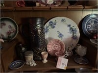 Grape Pattern Pitcher and Second Shelf Content