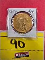 1910-S 20 DOLLAR GOLD PIECE