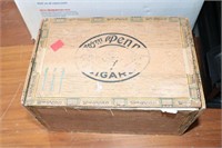 William Penn Cigar Box with Vtg Gloves