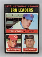1971 Topps ERA Leaders Tom Seaver