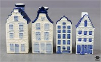 Delft Townhouse Decanters & S/P Set