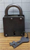 padlock and keys