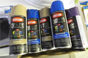 Krylon spray paint, assorted colors