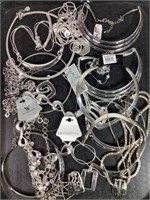 Tray Lot Of Costume Jewelry Necklaces