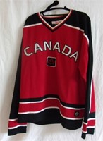 Large Team Canada hockey jersey.
