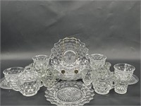 Assortment of American by Fostoria Glass Dishes