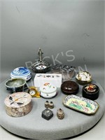 collection of various style trinket & mini boxes