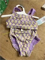 3-baby girl size 18m 2-piece swim suit