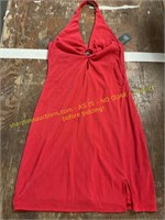 Ladies size medium red dress & Med tank bodysuit