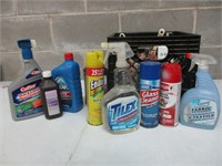 Crate Full of Chemicals, Cleaners + More