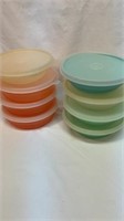 8 Tupperware cereal bowls with lids