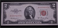 1953 AU TWO DOLLAR RED SEAL