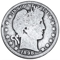 1898-O Barber Half Dollar NICELY CIRCULATED