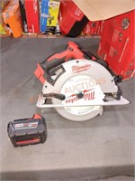 Milwaukee M18 7 1/4" circular saw, with battery