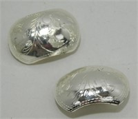 Vintage Sterling Silver Clip Earrings