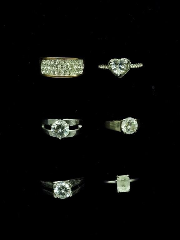 6 Bridal Style Rings